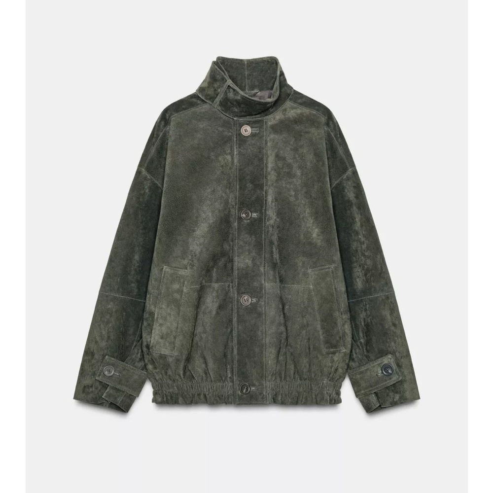 Zara 100% SUEDE LEATHER JACKET
